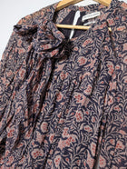 Isabel Marant Etoile Silk Maxi Dress Floral Smocked Bodice Size 36 - Image 3