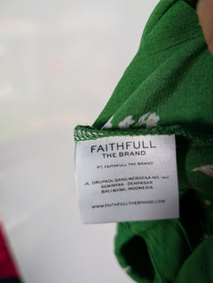 Faithfull the Brand Green Floral Tie-Strap Jumpsuit AU 8 - Image 7
