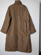 Ginger & Smart Quilted Long Coat Brown Size 8 - Image 4