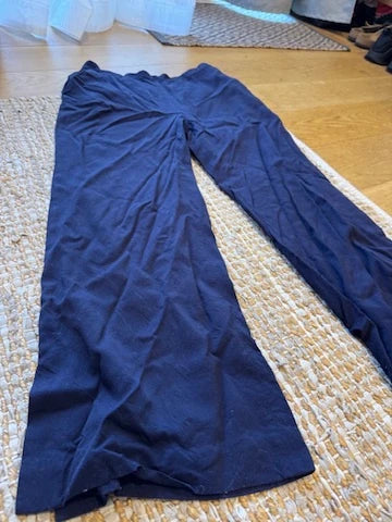 SABA Navy Blue Viscose Trousers - Image 4