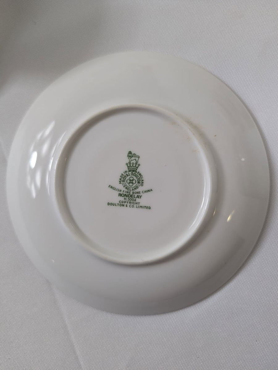Royal Doulton Rondelay H.5004 Fine Bone China Teacup and Saucer Set - Image 6