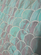 Sarissa Iridescent Teal Shantung Silk Blazer - Women's Size XL - Image 5