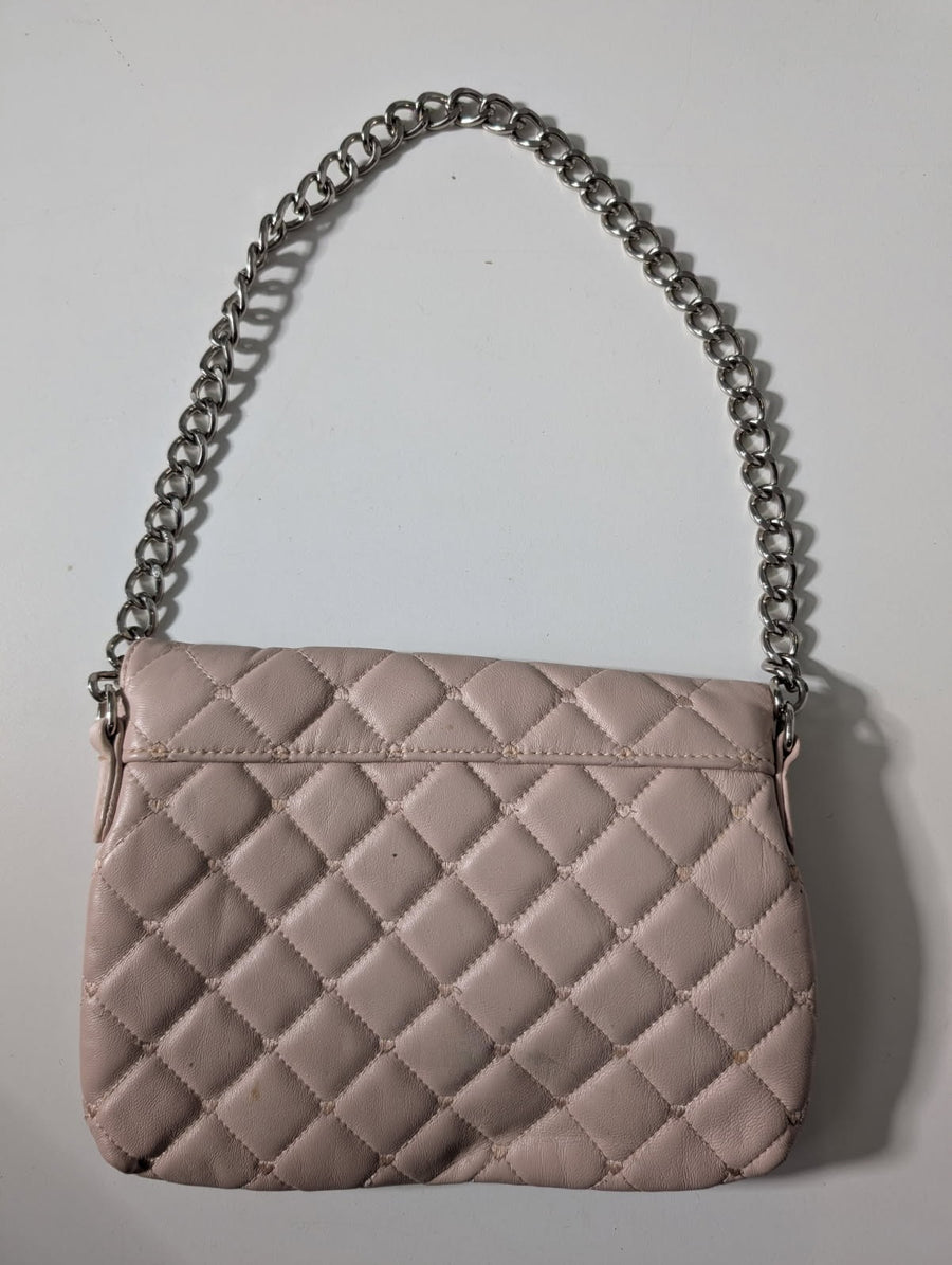 Alannah Hill Quilted Crossbody Bag - Blush Pink with Chain Strap - Image 5