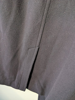 St Michael Vintage Double-Breasted Wool Overcoat Navy Size 12 - Image 5