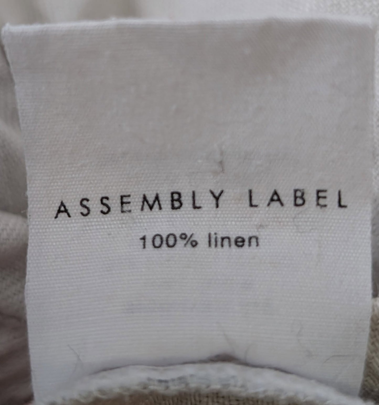 Assembly Label 100% Linen Drawstring Shorts - Beige Women's Size 12 - Image 5