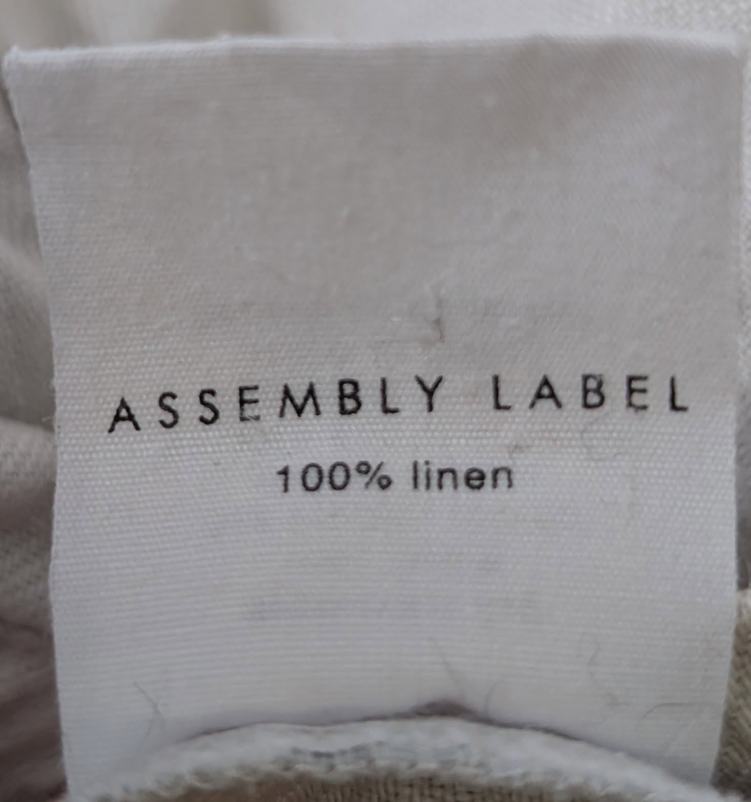 Assembly Label 100% Linen Drawstring Shorts - Beige Women's Size 12 - Image 5