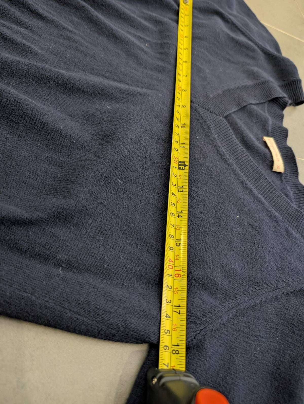 Arlington Milne Navy V-Neck Knit Top - Women's Size XS - Image 5