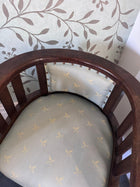 Antique Edwardian Style Mahogany Tub Chair Vintage 1950s Solid Timber - Image 5