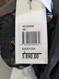 Collette Dinnigan Black Lace Overlay Midi Dress - Limited Edition - Image 5