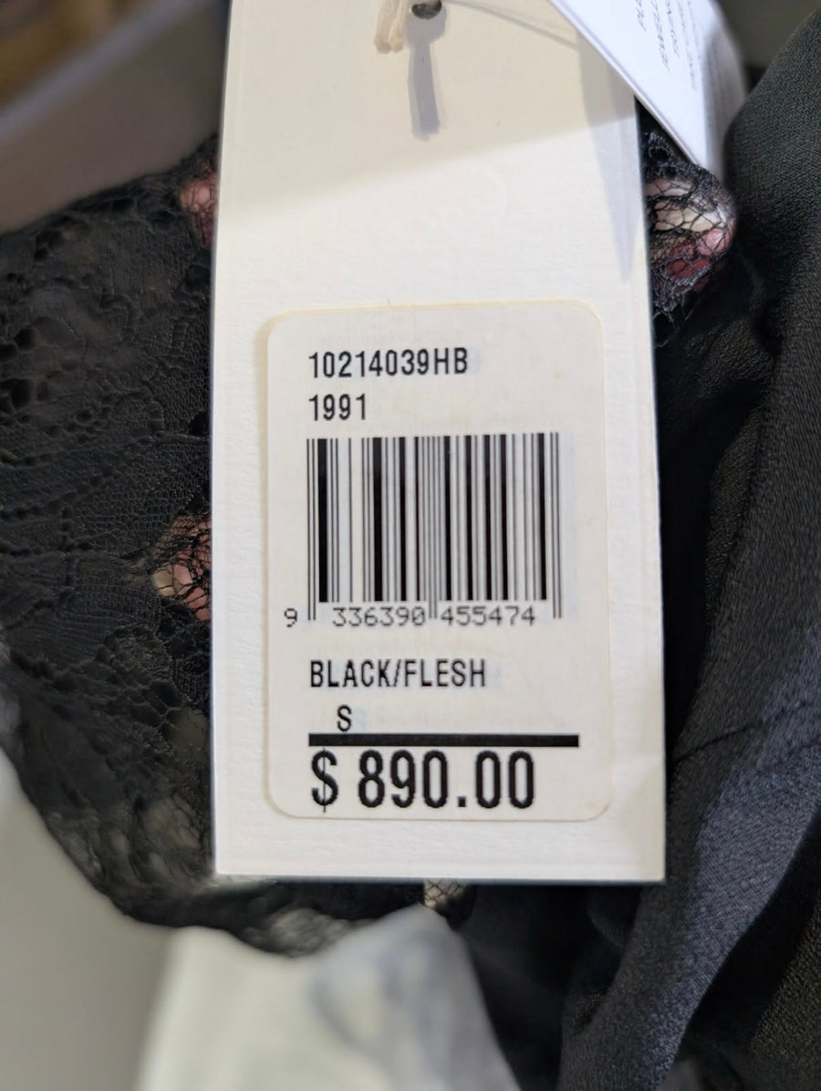 Collette Dinnigan Black Lace Overlay Midi Dress - Limited Edition - Image 5