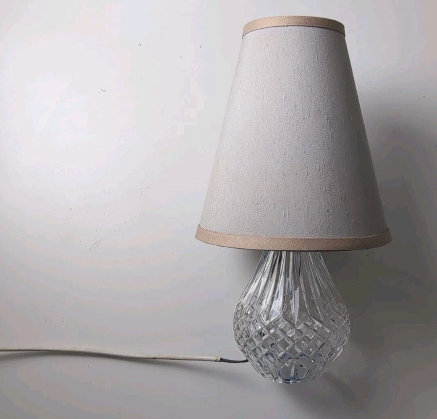 Waterford Crystal Lismore Table Lamp - Vintage Faceted Cut Crystal Base - Image 5