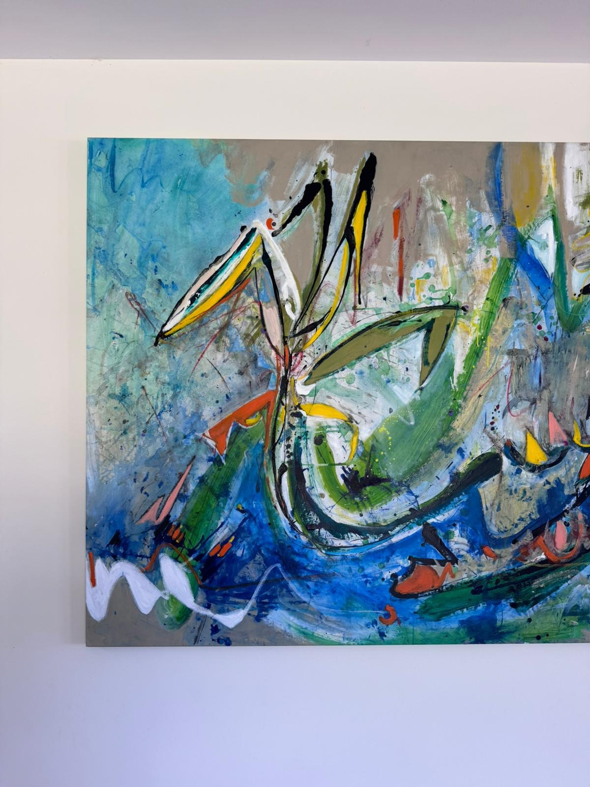 Zoe Ellenberg Original Abstract Expressionist Painting - Large-Scale Statement Canvas - Image 4