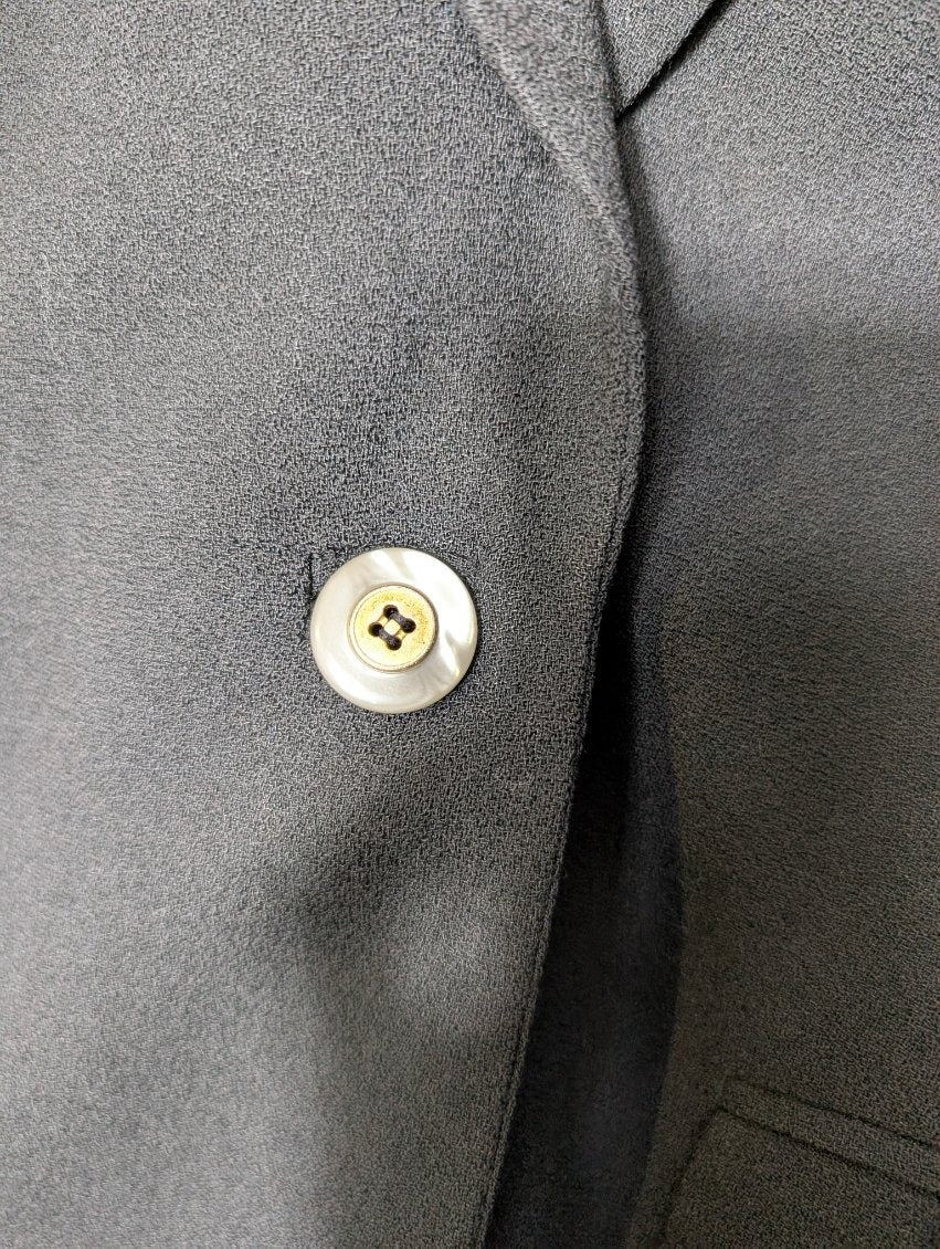 Anthea Crawford Women's Blazer - Pure New Wool Black Size 14 - Image 6