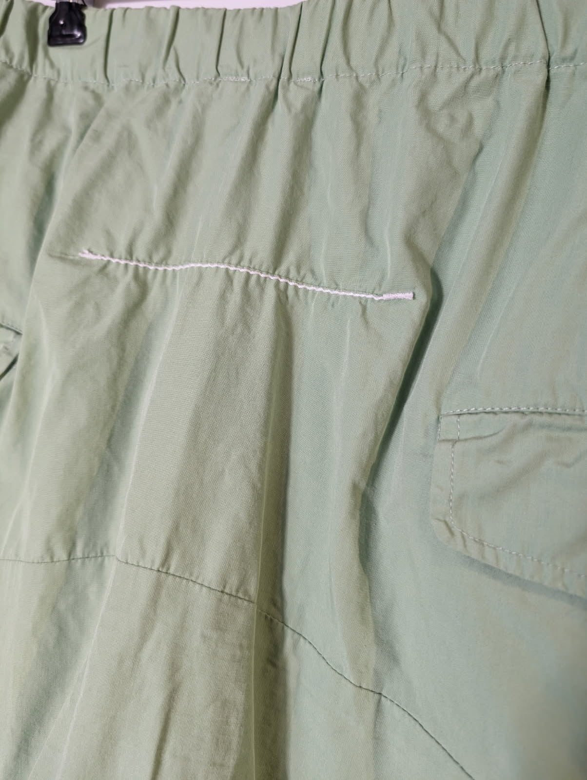 Bassike Sage Green Lightweight Casual Pants - Size 1 - Image 5