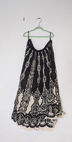 Bianca Spender Viscose Silk Blend Skirt - Black & White Print - Image 2