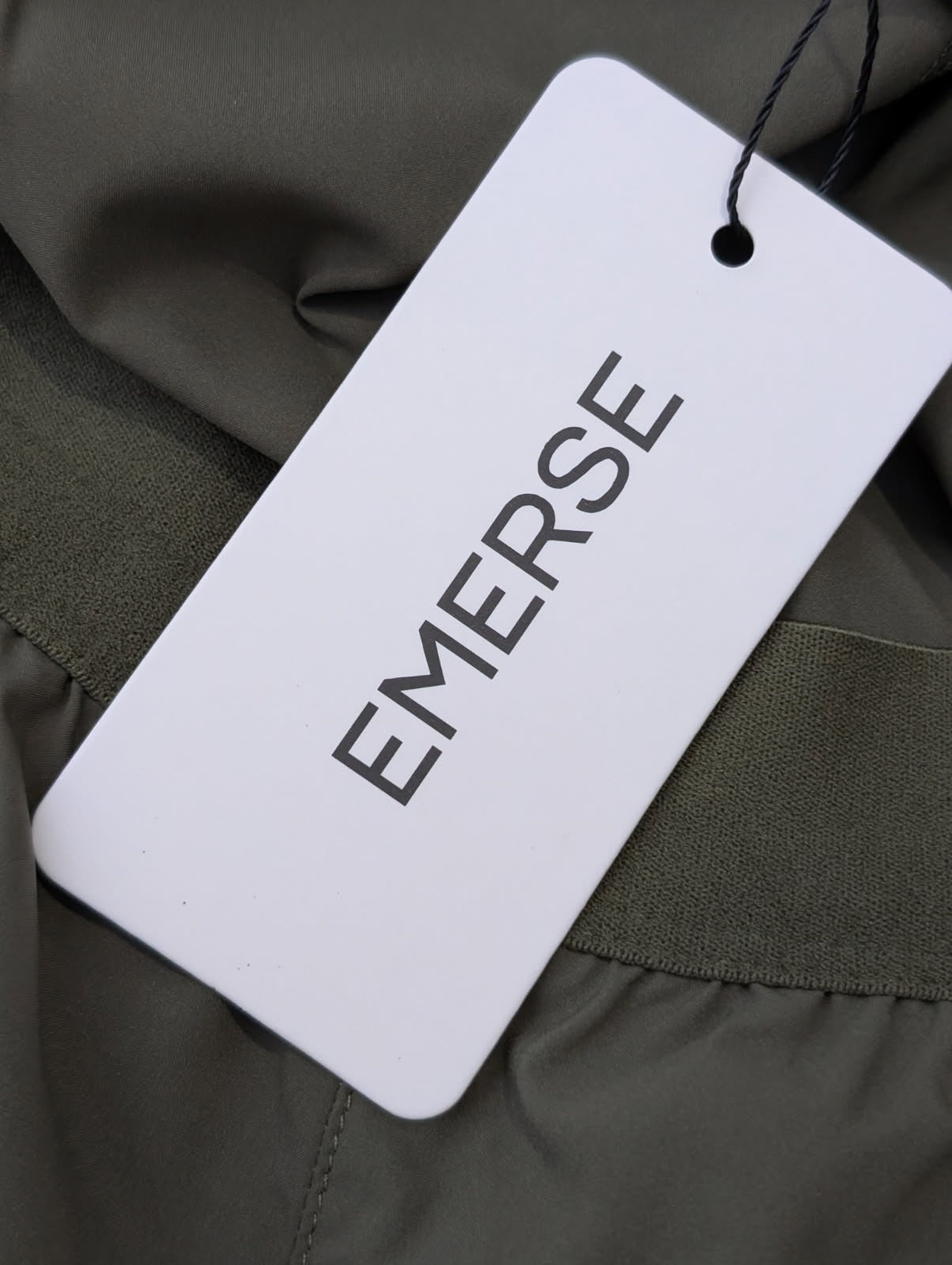Emerse Performance Training Shorts - Olive Green Men's Size Small - Image 5