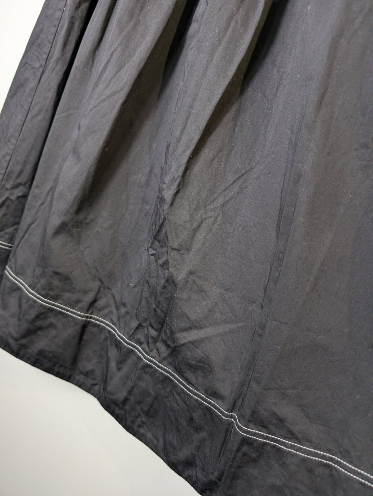 Posse Tiered Maxi Skirt Black Contrast Stitching Size M - Image 5