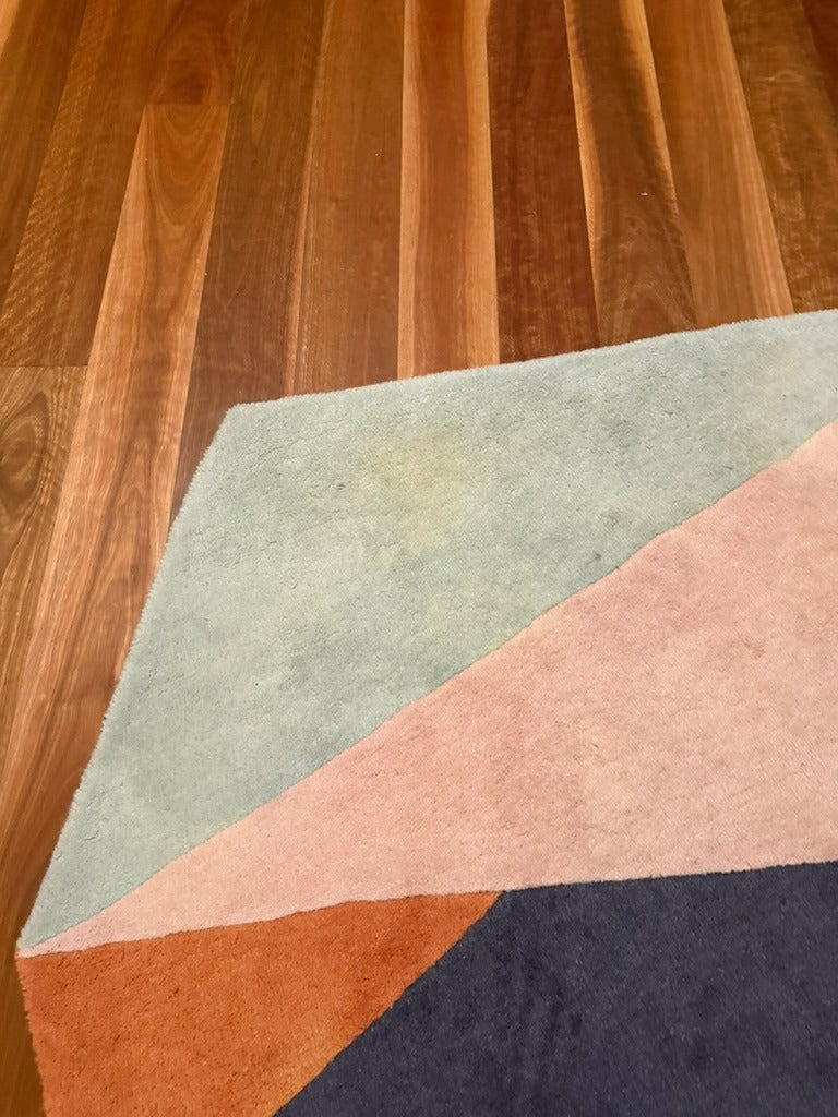 Bo Concept Prism Wool Rug Multi-Coloured Geometric 147cm x 146cm - Image 5