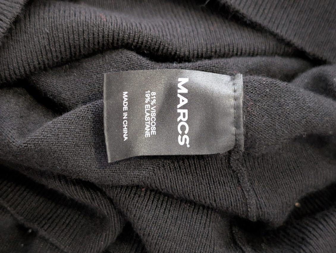 Marcs Long Sleeve Sweater Black With Ruched Side Detail - Image 5