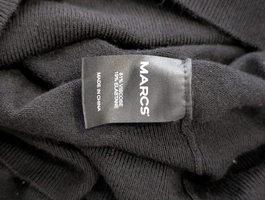 Marcs Long Sleeve Sweater Black With Ruched Side Detail - Image 5