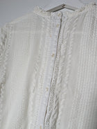 Indi & Cold Victorian-Style Lace Trim Blouse White Size S - Image 5