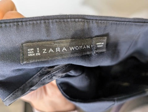 Zara Woman High-Waisted Tailored Shorts Black Size S - Image 5