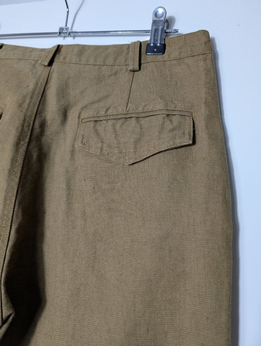 Isabel Marant Utah Trousers - Bronze Linen Blend Size 36 - Image 5