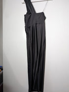 Significant Other One-Shoulder Satin Maxi Dress Black AU 8 - Image 3