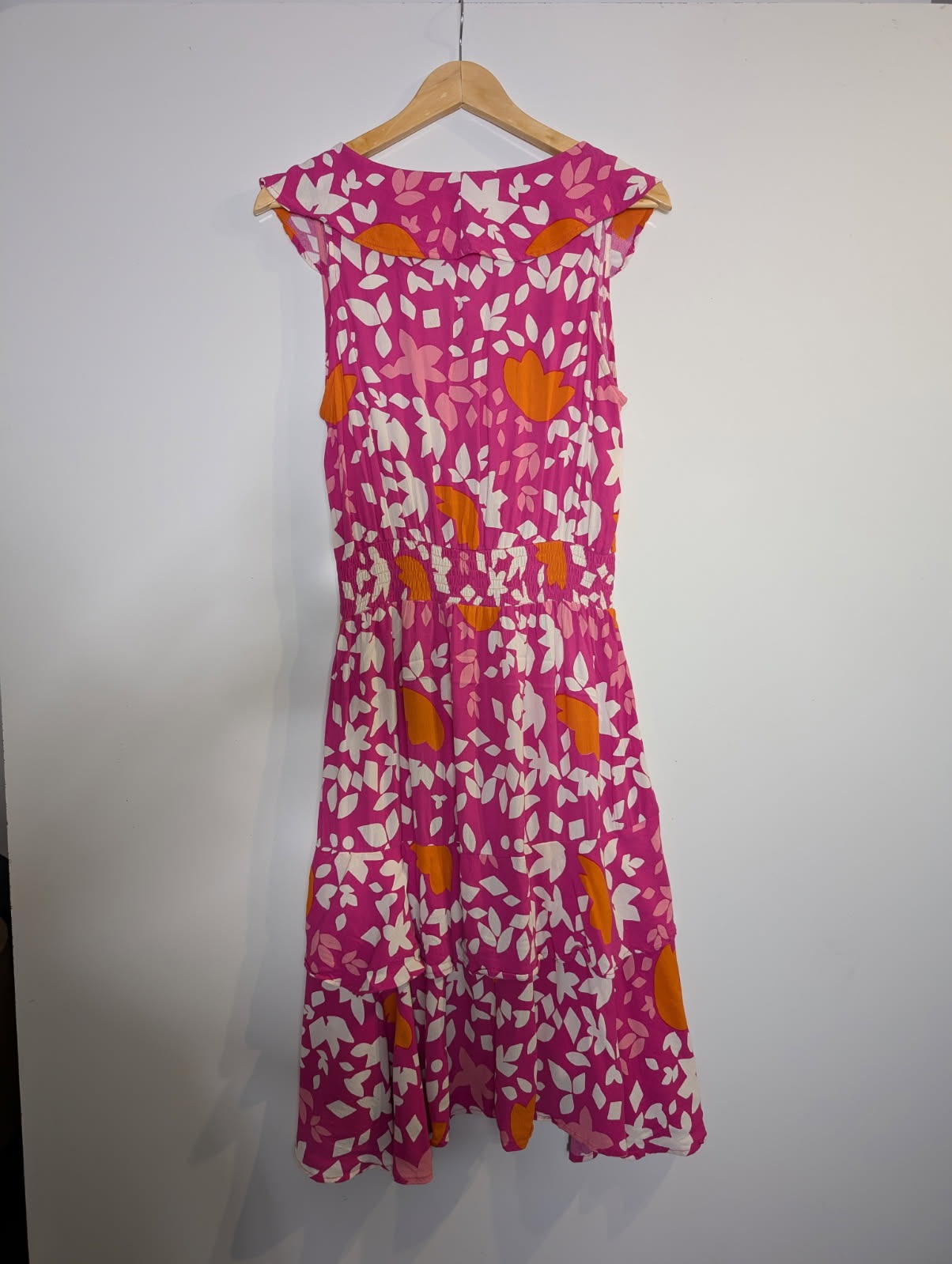 Mister Zimi Floral High-Low Dress - Pink & Orange Size 10 - Image 5