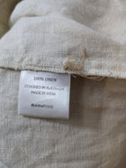 Posse High-Waisted Linen Shorts Cream Size M - Image 5