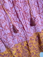 Boom Shankar Floral Tiered Tunic Dress Pink & Orange Size 14 - Image 6