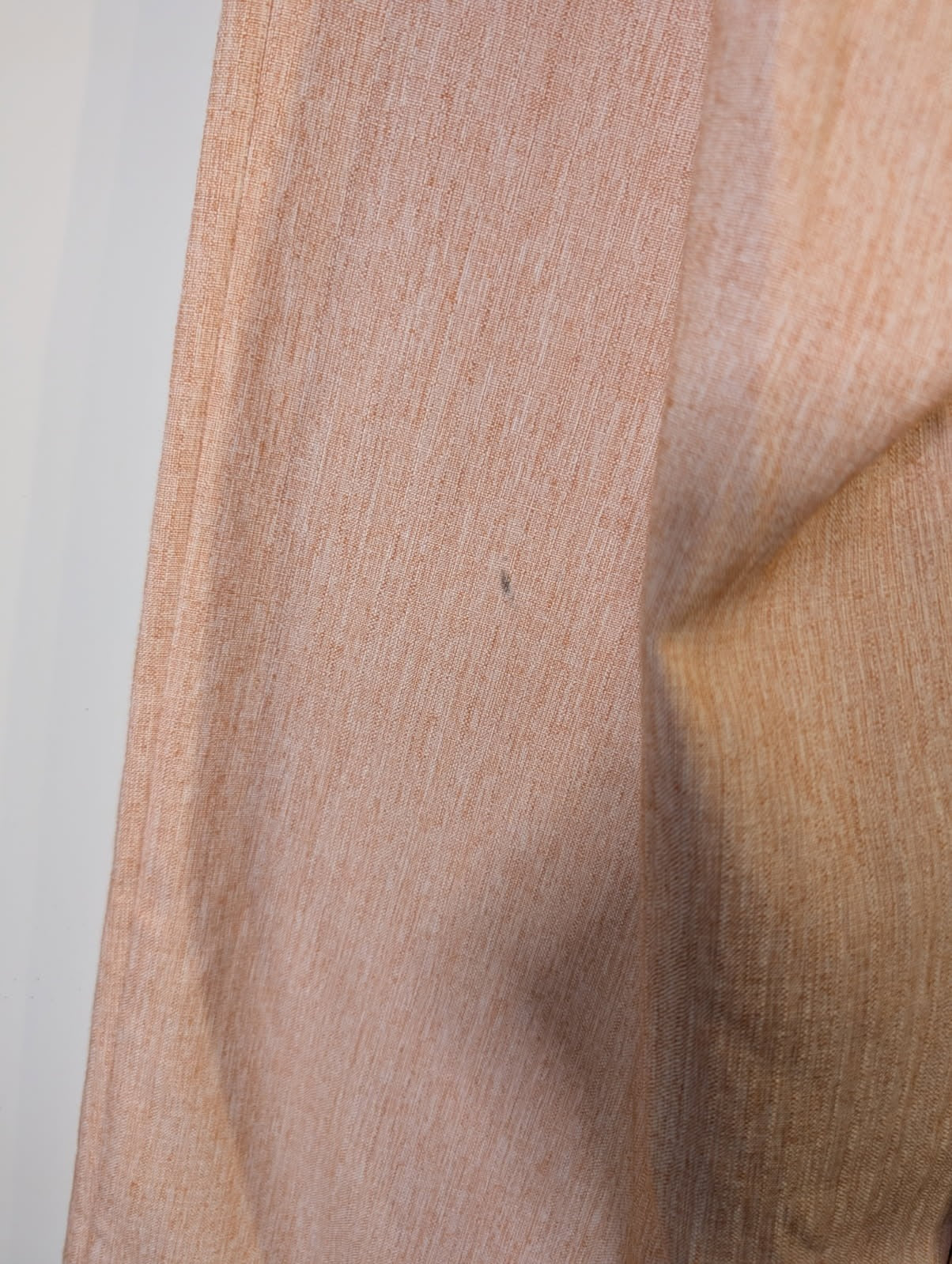 High-Waisted Pleated Wide-Leg Trousers Peach Melange - Image 5