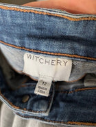 Witchery Mid-Rise Skinny Jeans Blue Denim Women's Size 12 - Image 6