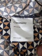 Commonry Geometric Print Blouse Women's Size 12 - Image 5