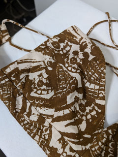 Scanlan Theodore Butterfly Dragon Bralette Chocolate Linen Size 10 - Image 6