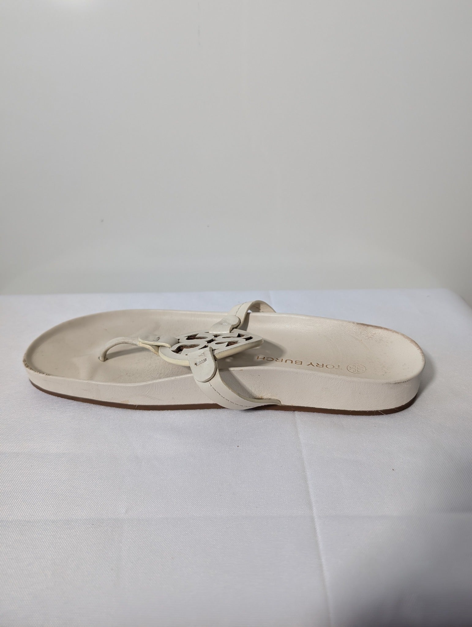 Tory Burch Miller Cloud Sandals Cream Women's US 10 - Image 5