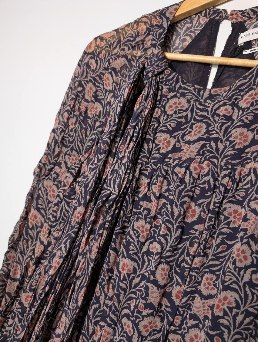 Isabel Marant Etoile Floral Tiered Mini Dress - Size 36 - Image 5
