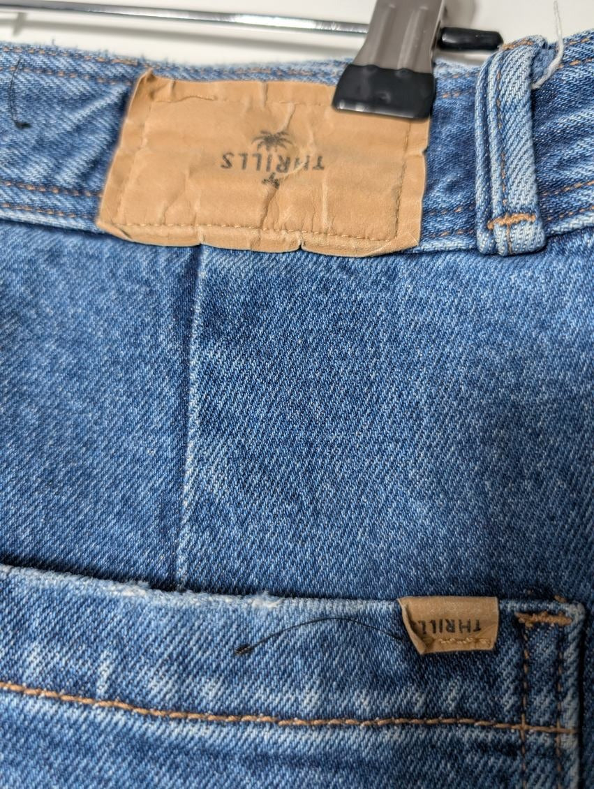 Thrills Wide Leg Denim Jeans Blue Women's AU 14 - Image 5