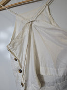 Whistles Linen Blend High Neck Tank Top White Women's UK 10 - Image 6