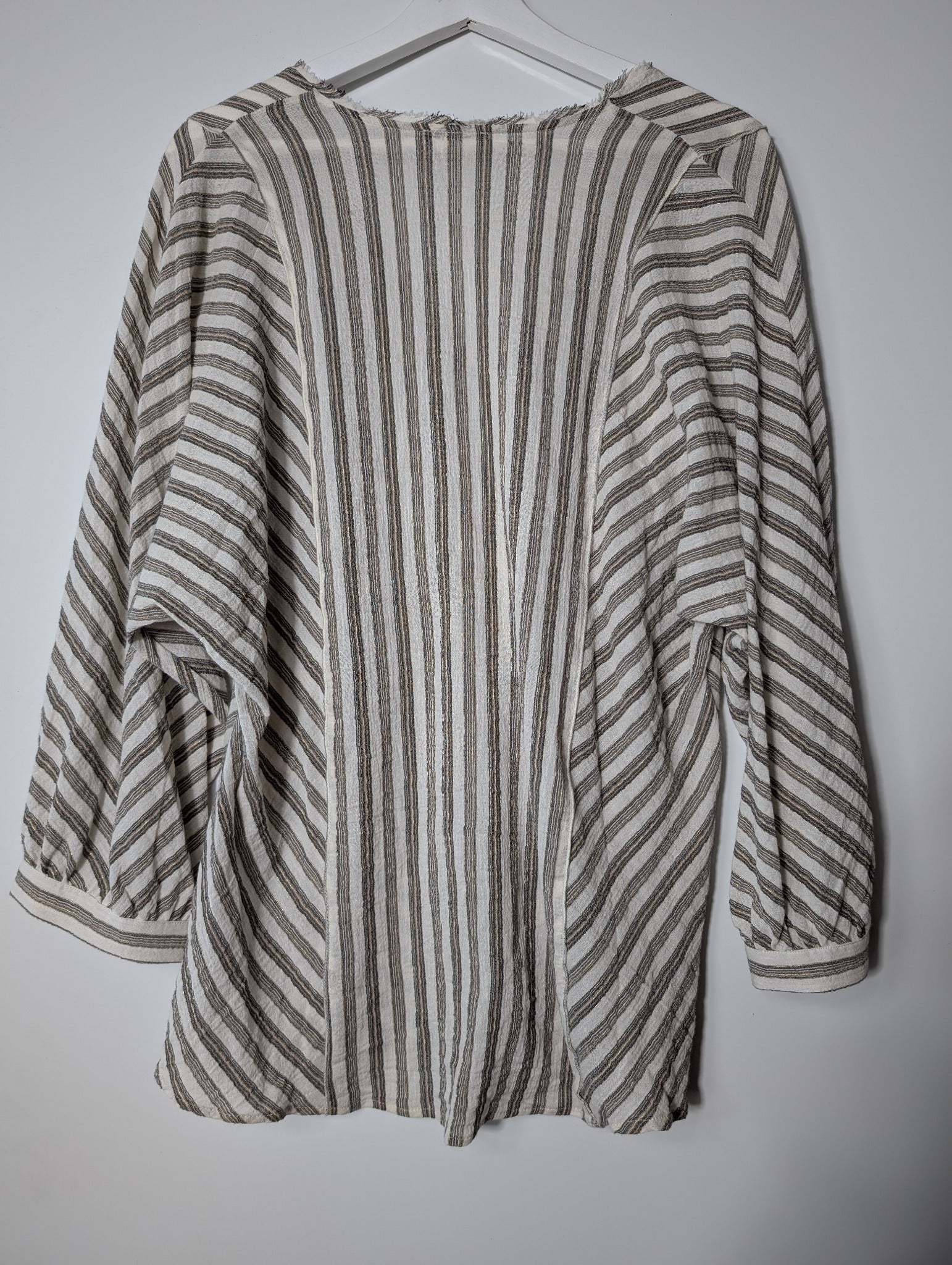 Massimo Dutti Striped Button-Down Blouse Women's XS - Image 5