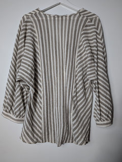 Massimo Dutti Striped Button-Down Blouse Women's XS - Image 5