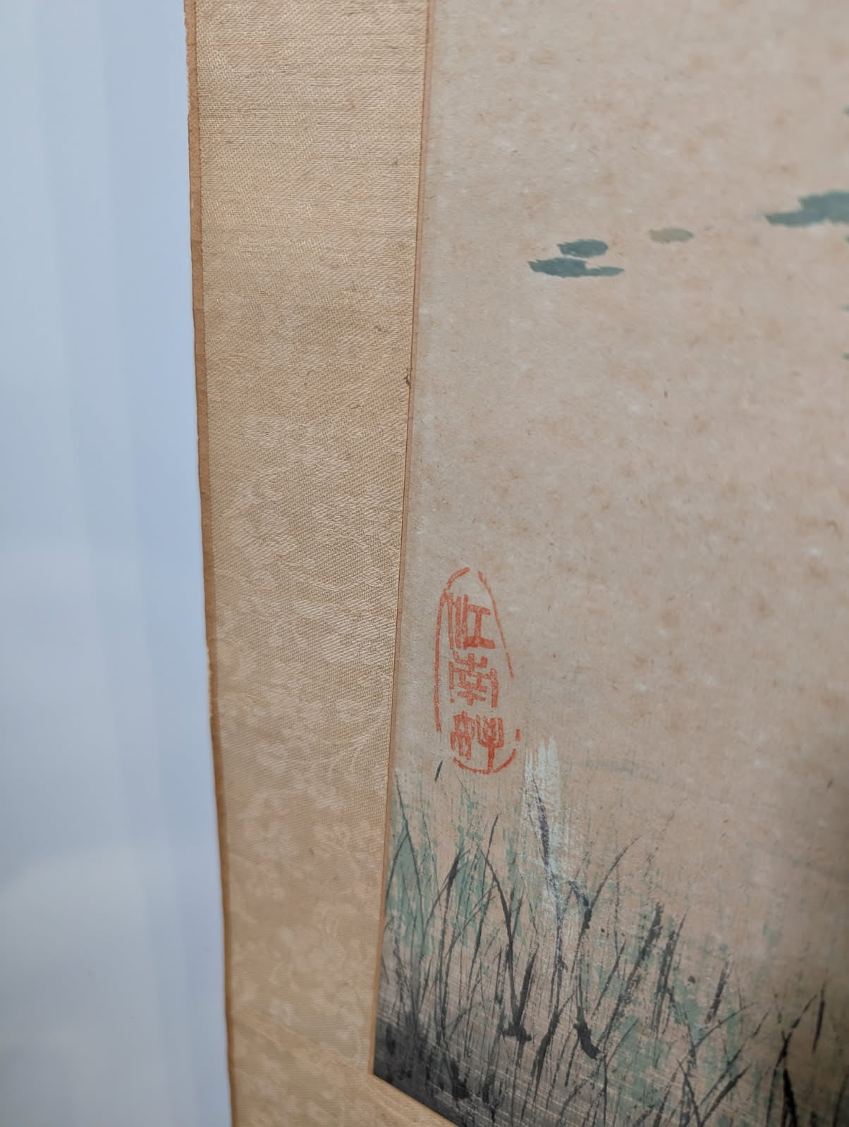 Vintage Chinese Ink and Wash Landscape Scroll Painting - Traditional Art - Image 5