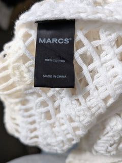 Marcs Crochet Knit Short Sleeve Top White - Image 5