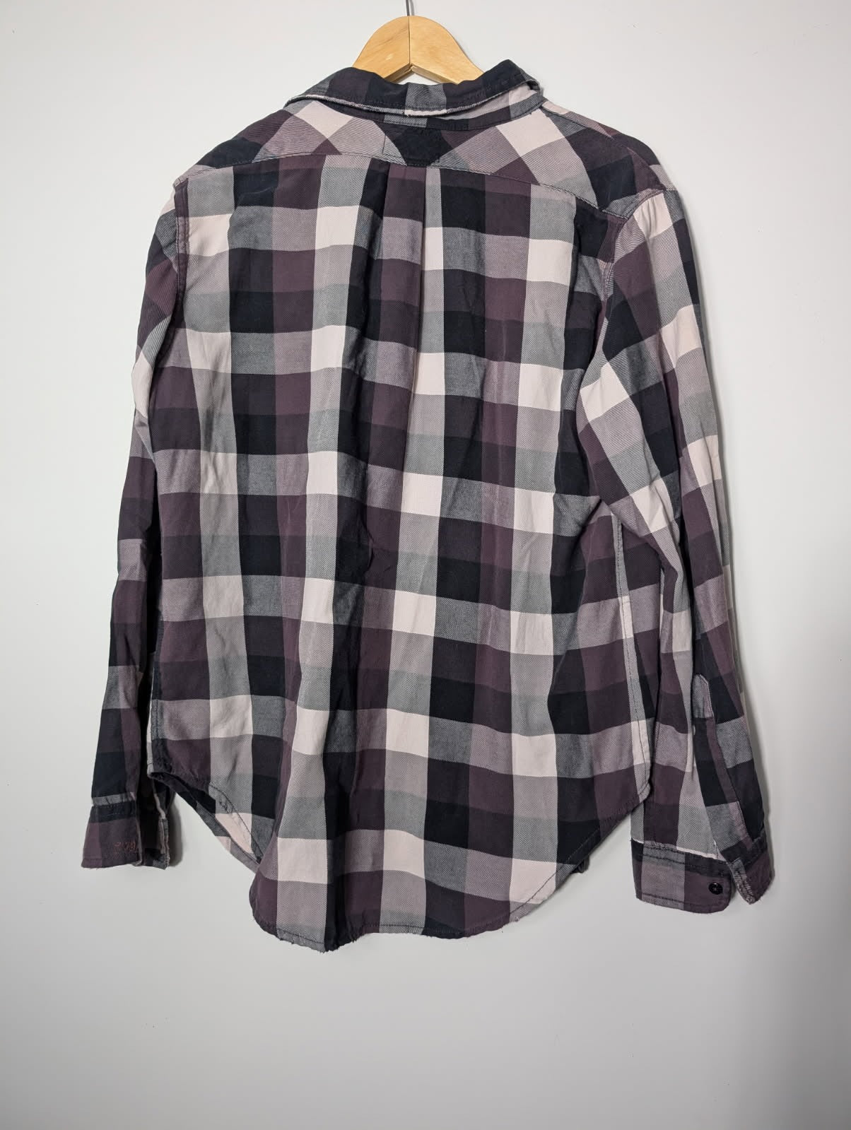 Current/Elliott The Prep School Shirt - Graystone Plaid Women's Size 2 - Image 5