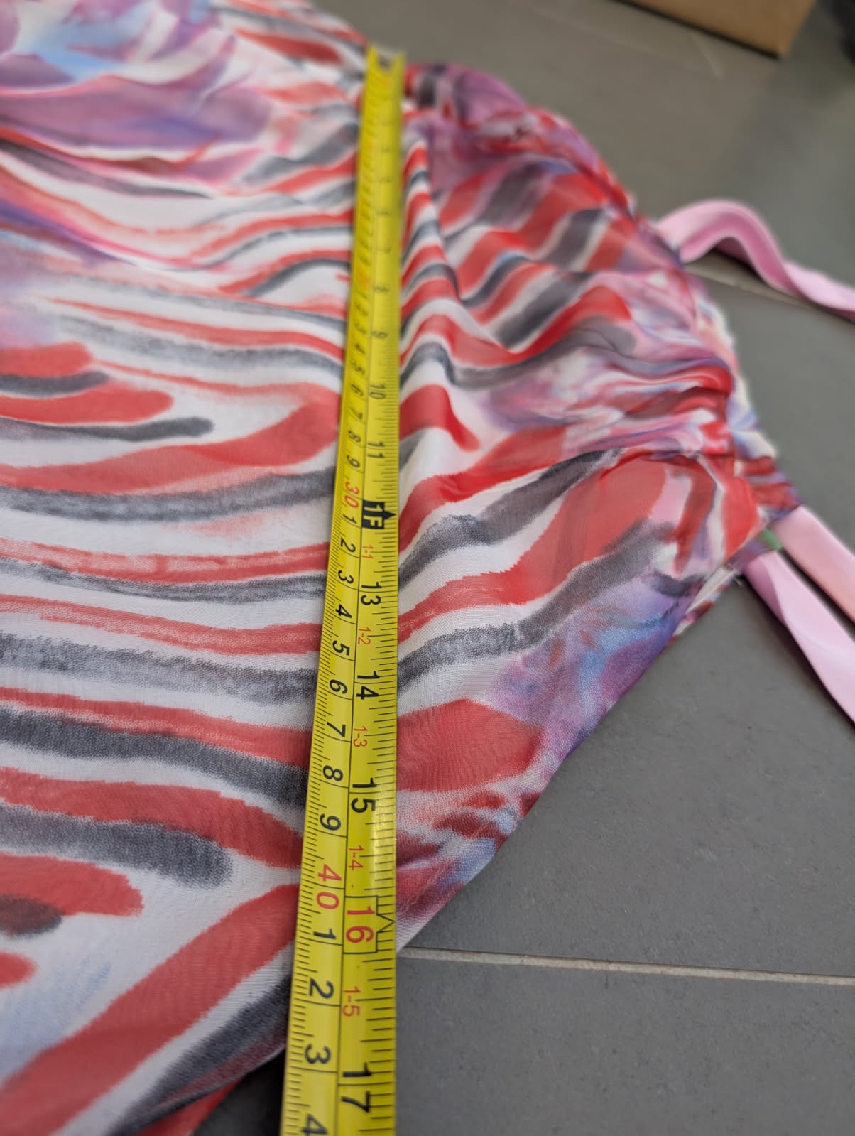 Arabella Couture Floral Chiffon Slip Dress - Pink Multi One Size - Image 5