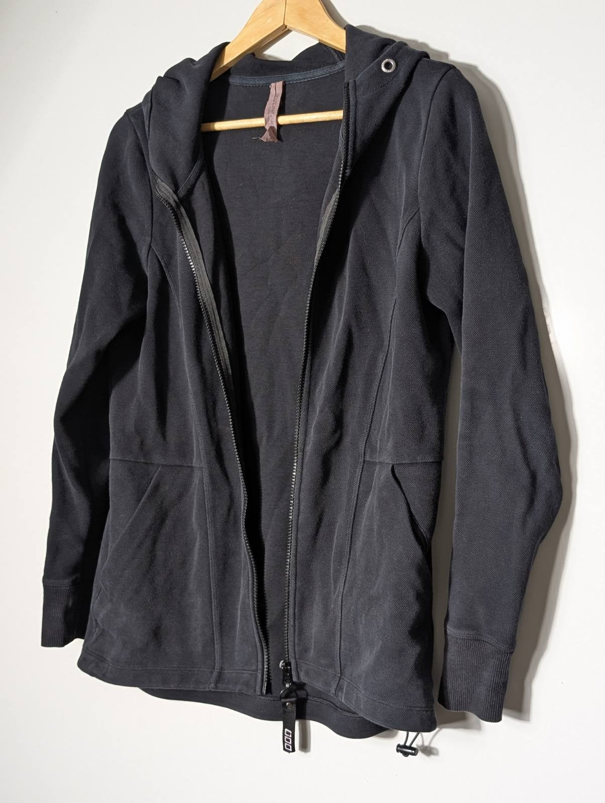 Lorna Jane Zip-Up Hoodie Black Women's Size S - Image 5