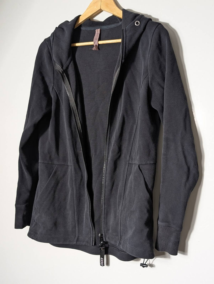 Lorna Jane Zip-Up Hoodie Black Women's Size S - Image 5