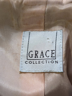 Grace Collection Vintage Blazer Beige Pure Wool UK 10 - Image 5