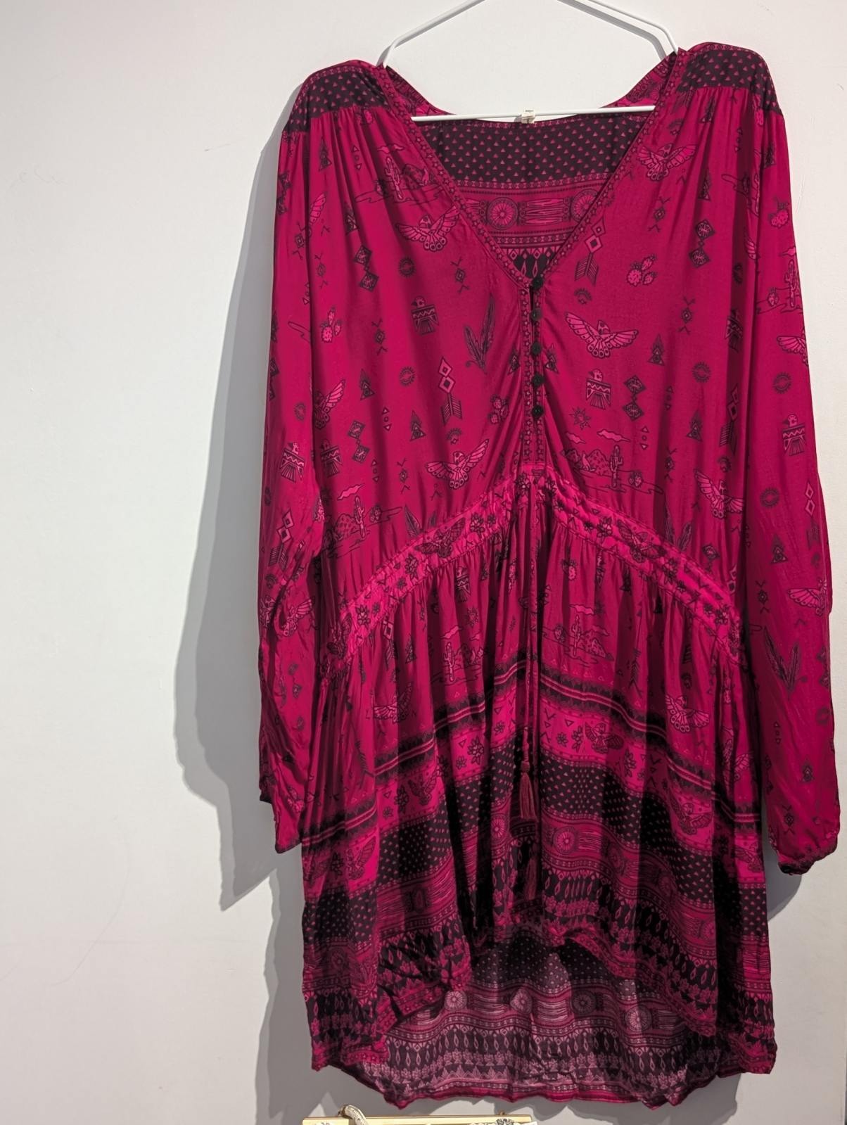 Spell & The Gypsy Collective Desert Rose Maxi Dress - Pink Boho Print - Image 5