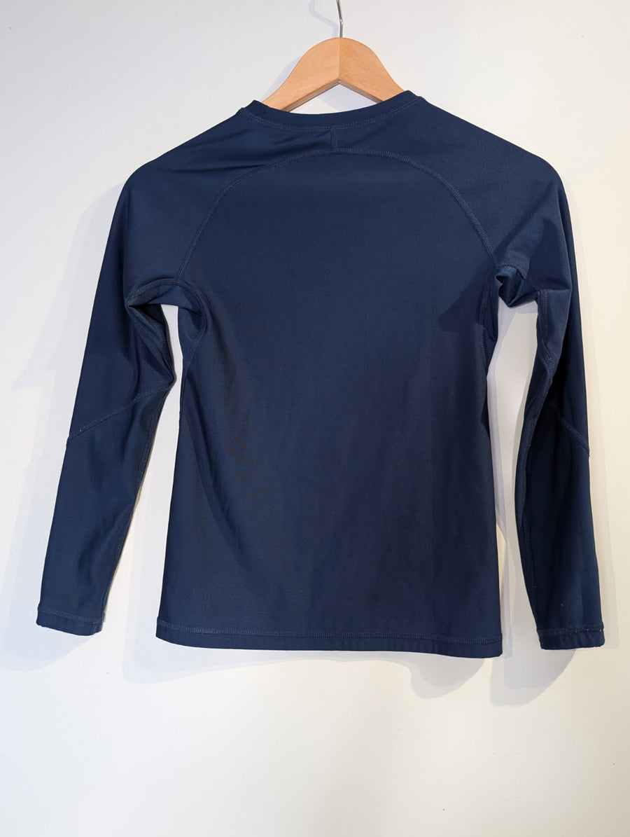 Ultra Compression Long Sleeve Shirt - Navy Blue Youth Size M - Image 5
